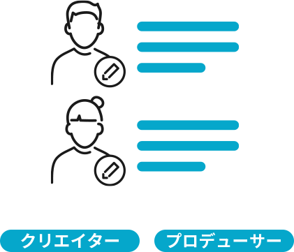 クリエイターをリスト化できる!